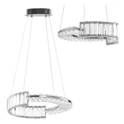 Toolight Designové LED osvětlení Crystal + dálkové ovládání APP1527-CP40 CHROME