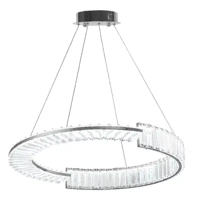 Toolight Designové LED osvětlení Crystal + dálkové ovládání APP1529-CP60 CHROME