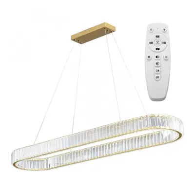 Toolight Designové LED osvětlení Crystal + dálkové ovládání APP1508-CP BRUSH GOLD