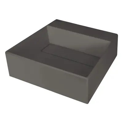 Deante Umyvadlo na desku Correo 40x40 cm - CQR TU4M, granit, antracit metalic