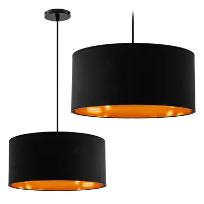 Toolight Závěsná lampa černé zlato 40cm APP620-1CP