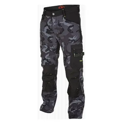 Zimní softshellové kalhoty Bennon CAMOS TROUSERS, černá/šedá