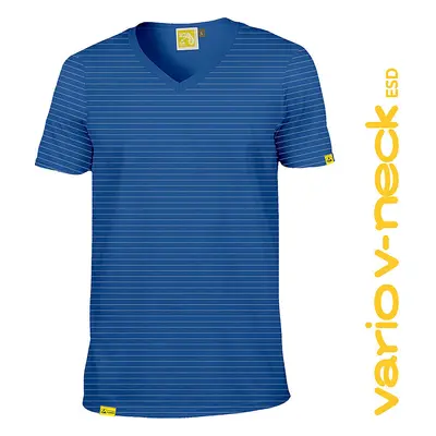 Pracovní triko do "V" CHAMEO VARIO V-NECK ESD, royal