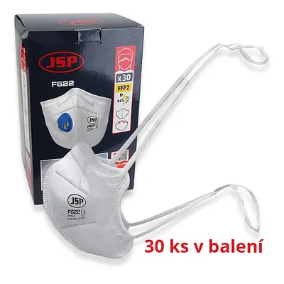 Respirátor FFP2 JSP F622 s ventilkem, 30ks v bal. - F622/30