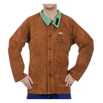 Celokožená svářečská blůza WELDAS Lava Brown, vel.XL - W44-7300XL