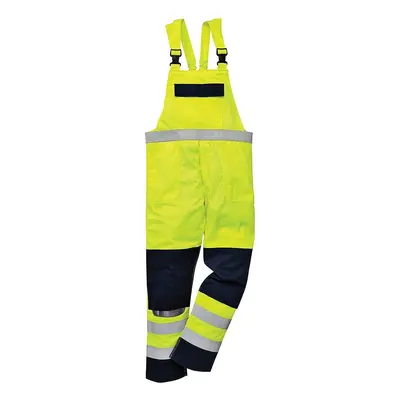 Multinormní laclové kalhoty Hi-Vis Portwest FR63, žlutá/navy