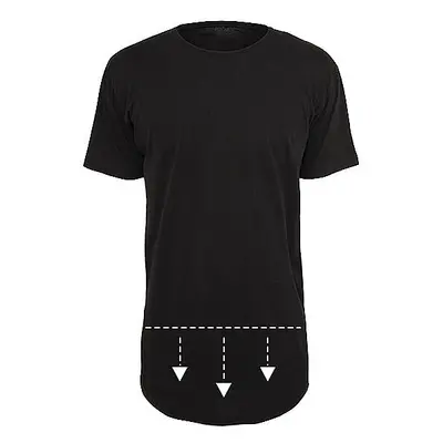 Pánské prodloužené triko Shaped Long Tee, černé