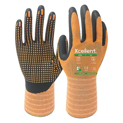 Povrstvené rukavice Xcellent EXTRA GRIP DOTS, dlaň