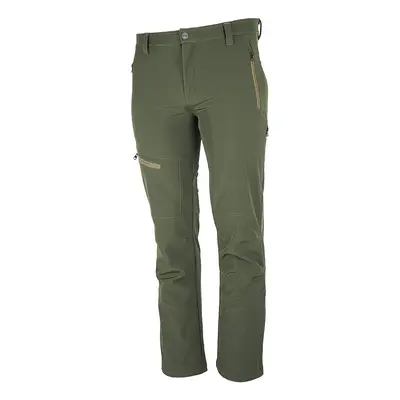 Zateplené softshellové kalhoty Bennon FORCE TROUSERS, zeleno-hnědé