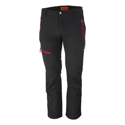 Zateplené softshellové kalhoty Bennon FORCE TROUSERS, černo-červené