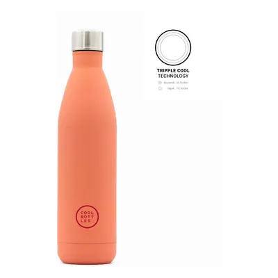 Nerezová termolahev COOL BOTTLES Pastel Coral třívrstvá 750ml