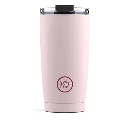 Nerezový termohrnek COOL BOTTLES Pastel Pink třívrstvý 550ml