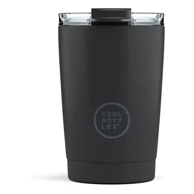 Nerezový termohrnek COOL BOTTLES Mono Black třívrstvý 330ml