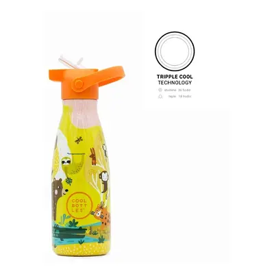 Dětská nerezová termolahev COOL BOTTLES Kids Jungle Park třívrstvá 260ml