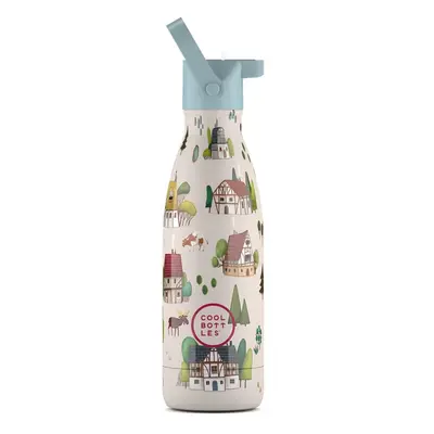 Dětská nerezová termolahev COOL BOTTLES Kids Tudor Village třívrstvá 350ml NEW