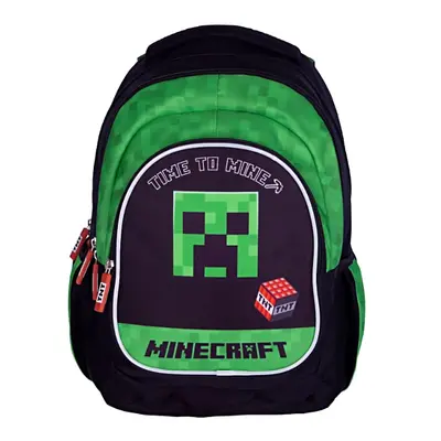 Škoní batoh Astra Minecraft Time to mine Creeper 20L