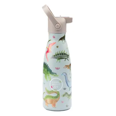 Dětská nerezová termolahev COOL BOTTLES Kids Dinos planet třívrstvá 260ml