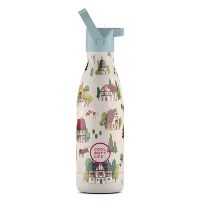 Dětská nerezová termolahev COOL BOTTLES Kids Tudor Village třívrstvá 350ml NEW