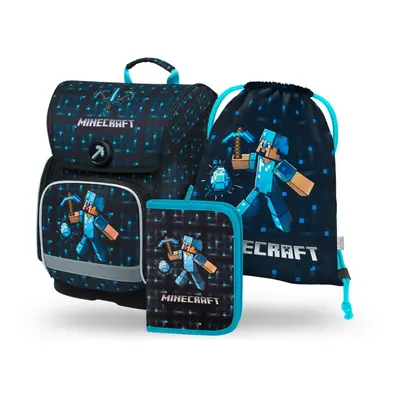 Baagl SET 3 Ergo Minecraft Blue Axe