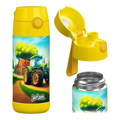 Dětská nerezová termoláhev na pití JARLSON MALI Traktor 350 ml