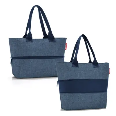 Elegantní nákupní kabelka na zip Reisenthel shopper e1 twist blue RJ4027