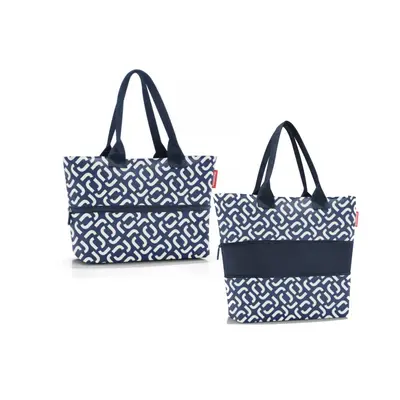 Elegantní nákupní kabelka na zip Reisenthel shopper e1 signature navy RJ4073