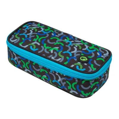 Školní penál case theory 9 e green/blue/black