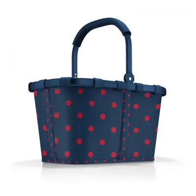 Carrybag frame mixed dots red moderní nákupní košík BK3076