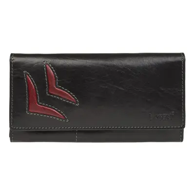 Dámská kožená peněženka 6011/T Black/Red