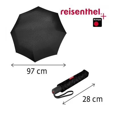 Dámský plně automatický deštník umbrella pocket duomatic SIGNATURE BLACK HOT PRINT RR7058