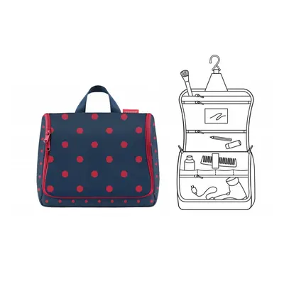 Toaletní taštička Reisenthel Toiletbag XL Mixed dots red WO3075