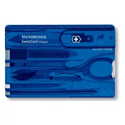 SwissCard Victorinox Classic, transparentní modrá 0.7122.T2