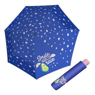 Dětský skládací deštník Kids Mini RAINY DAY AVO 700365MW02 modrý/růžový