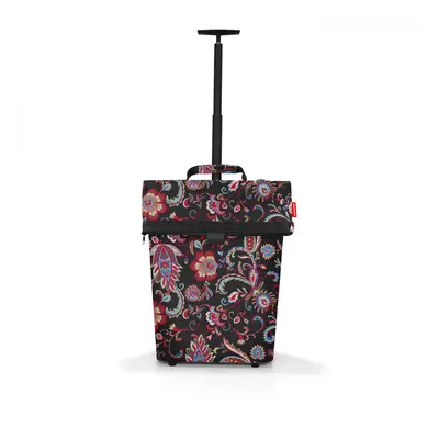 Moderní nákupní taška na kolečkách Trolley M frame paisley black NT7063