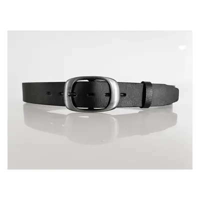 Penny Belts dámský kožený pásek 7263 černý matný