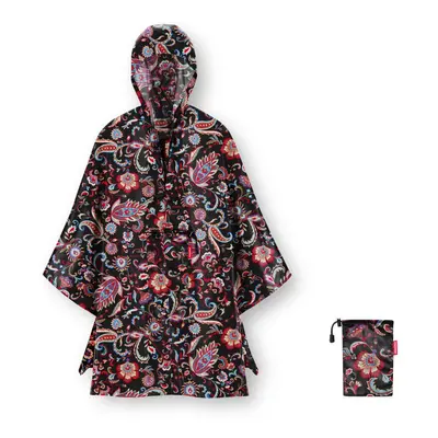 Pláštěnka mini maxi poncho paisley black AN7064