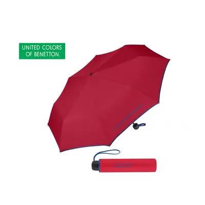 Benetton deštník skládací Super Mini red 56203 červený