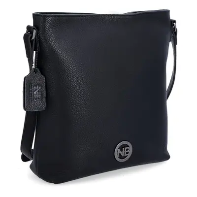 Kožená crossbody kabelka NB-3008 černá