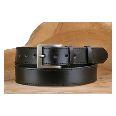 Penny Belts Kožený pánský pásek černý 501-1-60