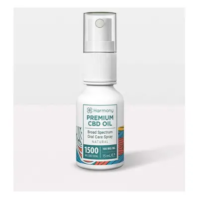 Harmony Oral Care Spray natural CBD 1500 mg, 15 ml