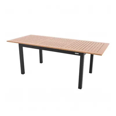 Doppler EXPERT WOOD antracit - rozkládací hliníkový stůl 150/210x90x75 cm