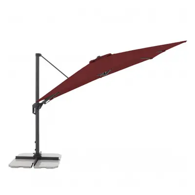 Moderní slunečník s boční nohou Doppler ACTIVE 310 x 210 cm - terakota (cihlová)