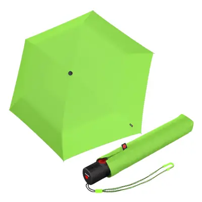 Elegantní dámský plně automatický deštník - Knirps U.200 NEON GREEN