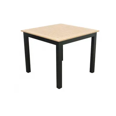 Doppler EXPERT WOOD antracit - zahradní gastro hliníkový stůl 90 x 90 x 75cm