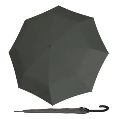 Elegantní holový vystřelovací deštník - Knirps A.760 STICK DARK GREY