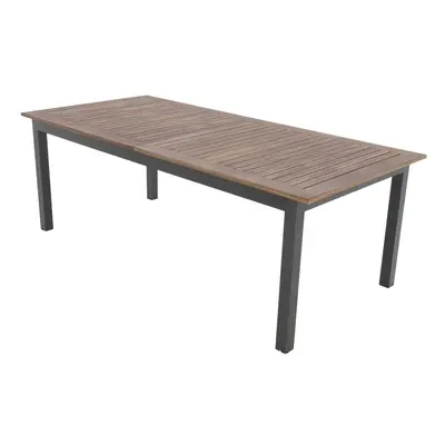 Doppler EXPERT WOOD Plus - zahradní rozkládací hliníkový stůl 150/210 x 90 x 75,5 cm