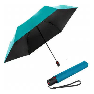 Elegantní dámský plně automatický deštník - Knirps U.200 TURQUOISE WITH BLACK