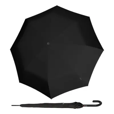 Elegantní holový vystřelovací deštník - Knirps A.760 STICK BLACK