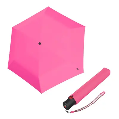 Knirps KNIRPS U.200 NEON PINK - elegantní dámský plně automatický deštník