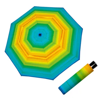 Doppler Fiber Mini Happy green - dámský skládací deštník